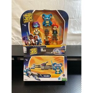 Star Wars Young Jedi Adventures Hero Collection and Nubs with vehicle